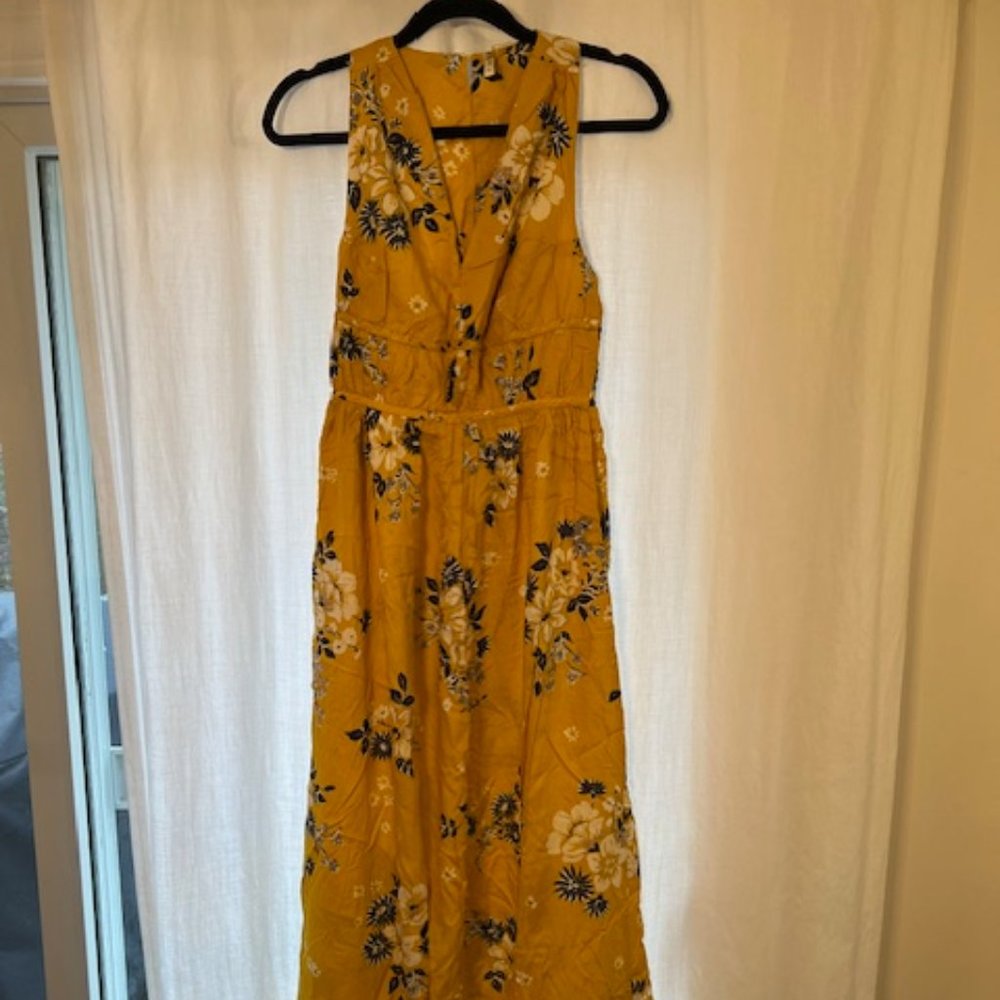 Yellow Floral Maxi Dress